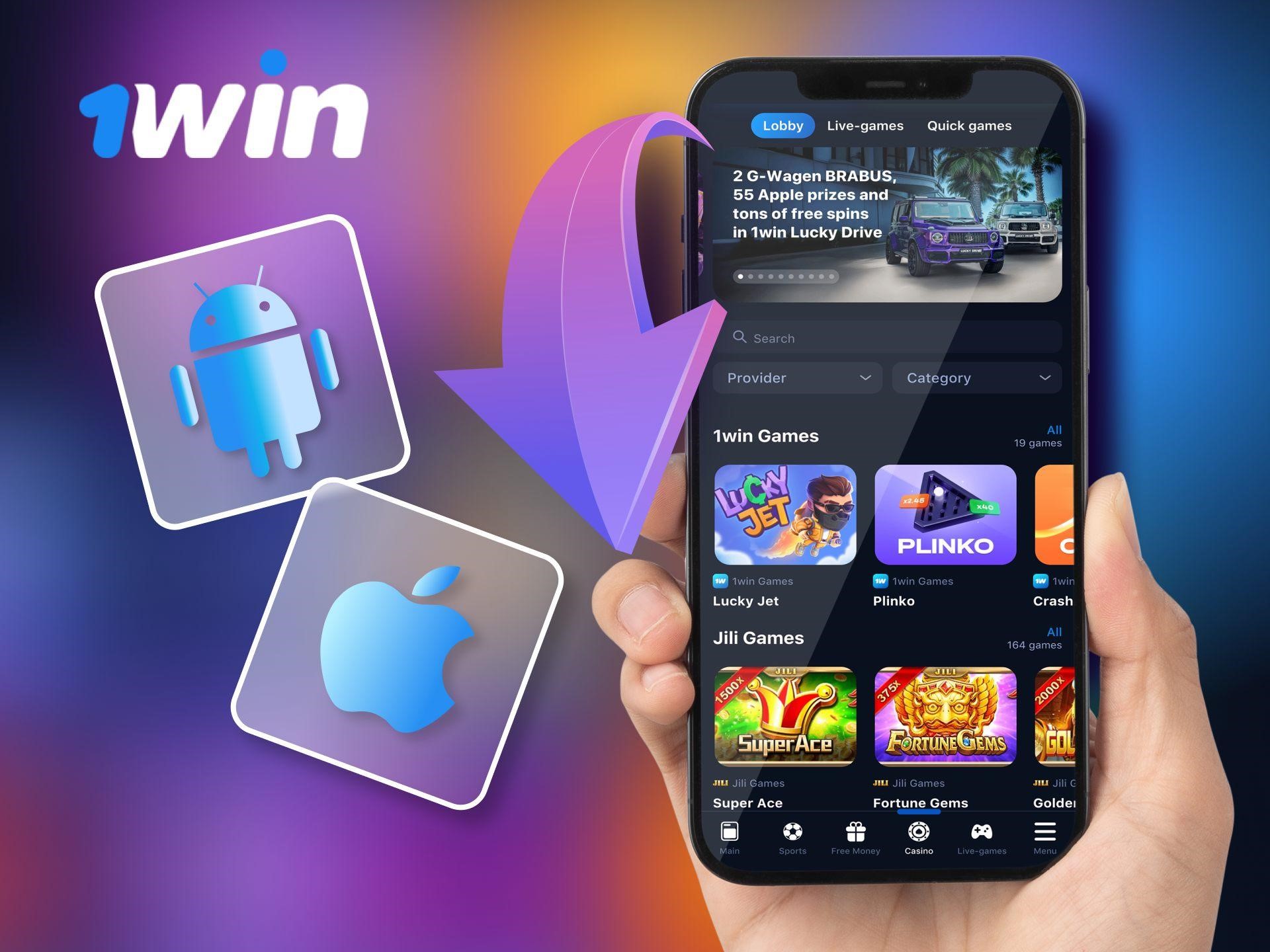 1win app Android & iOS download in Nigeria